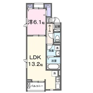 グランデソン【3階】の間取り