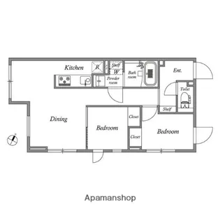 東京都目黒区碑文谷3丁目【マンション】の間取り