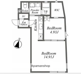 ARISTO目黒【4階】の間取り