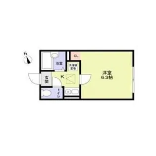 BACE中野島【201号室】の間取り