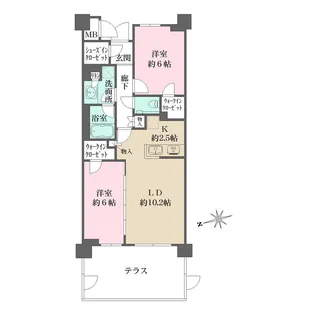 PARKGRACE荻窪【1階】の間取り