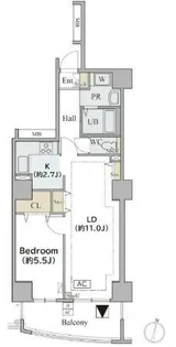 コラム神泉【2階】の間取り