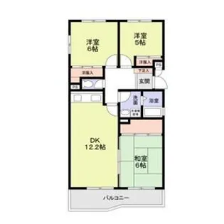 百合ヶ丘社宅【2階】の間取り