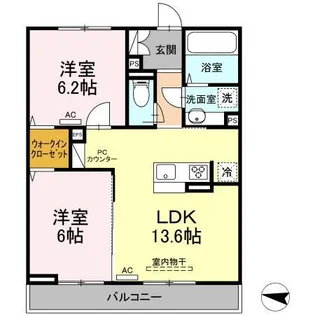 プリマべーラⅢ【2階】の間取り