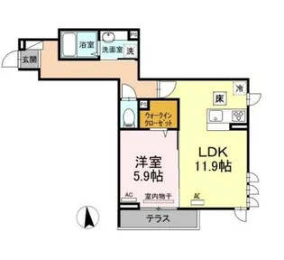 フレシール【1階】の間取り