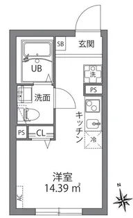 グレンジフォード高円寺南【1階】の間取り