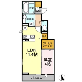 OLIVE TERRACE世田谷【3階】の間取り