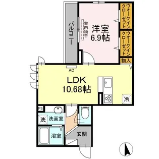 ヴィラルミナス羽根木【2階】の間取り