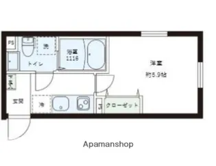 レピュア目黒本町レジデンス【1階】の間取り