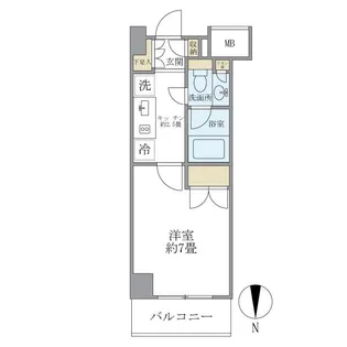 パークスフィア中野富士見町【3階】の間取り