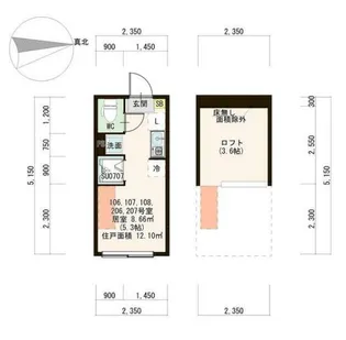 AZUR 井荻【1階】の間取り