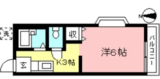 グリーンバレー木下【202号室号室】の間取り
