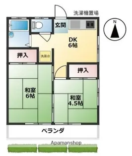 第一光コーポ【2階】の間取り