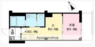 つむぎの杜 西荻みなみ【2階】の間取り