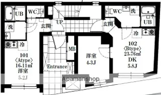 SCHATZ QUELLE KOUENJI−KITA【1階】の間取り