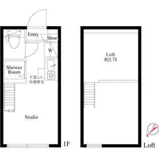 ジャンダルム堀ノ内【1階】の間取り