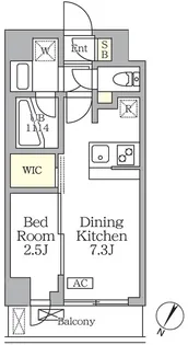アジールコート三宿テラス【4階】の間取り