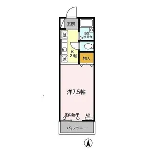 J・フローレ【1階】の間取り