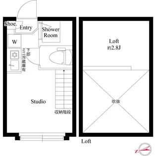 ハーモニーテラス高井戸西【2階】の間取り