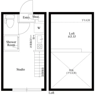 ハーモニーテラス上高井戸Ⅳ【0210号室】の間取り