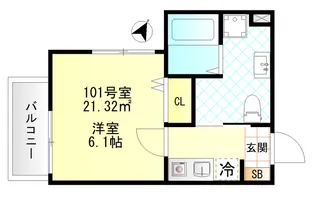 FERIO上井草【1階】の間取り