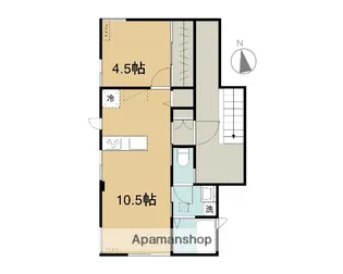東京都世田谷区太子堂2丁目【アパート】の間取り