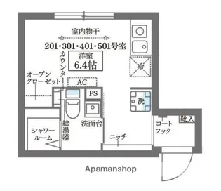 COCOCUBE西荻窪【4階】の間取り