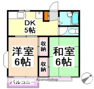 アーバンハイツ【2階】の間取り