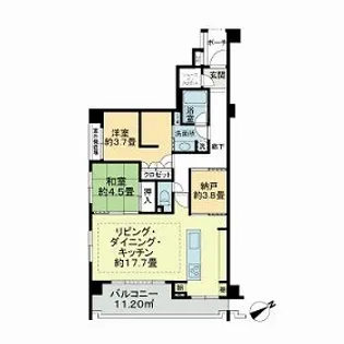 アルソレア馬事公苑【1階】の間取り