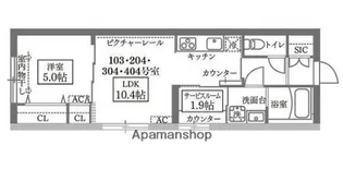 COCOCUBEGRANDE学芸大学【3階】の間取り