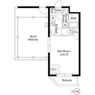 グランパセオ代々木上原Ⅱ【3階】の間取り