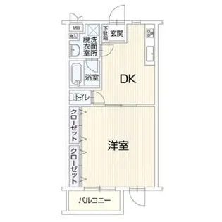 グラントレゾール明大前【1階】の間取り