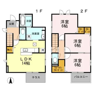 神奈川県川崎市多摩区枡形4丁目【一戸建】の間取り