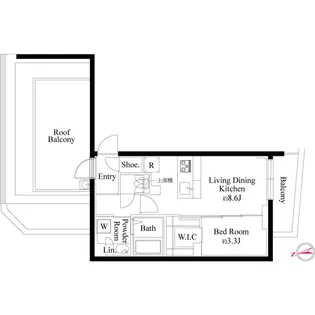 ルネサンスコート目黒南【3階】の間取り