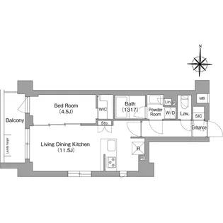 コンフォリア・リヴ永福町【5階】の間取り