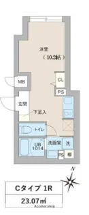 クリオ ラモード目黒洗足【1階】の間取り