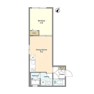 VーSTYLE幡ヶ谷【101号室】の間取り