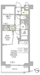 AIFLAT明大前【2階】の間取り
