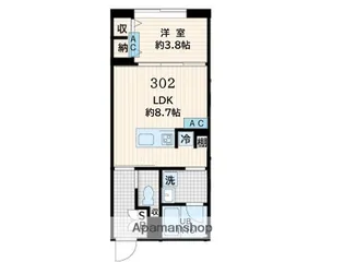 FULLEA恵比寿【3階】の間取り