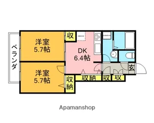 ブルーベル吉祥寺【1階】の間取り