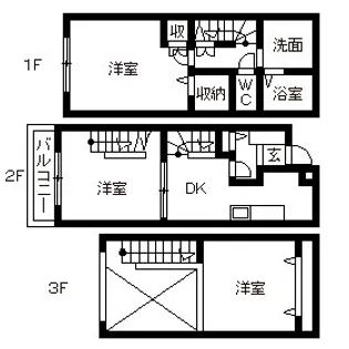 ルシオン【1階】の間取り