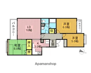 カサデ高井戸【2階】の間取り