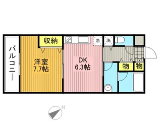 東京都世田谷区経堂2丁目【マンション】の間取り