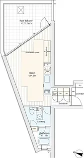 カスタリア渋谷櫻丘【5階】の間取り