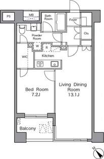 レジディア恵比寿南【4階】の間取り