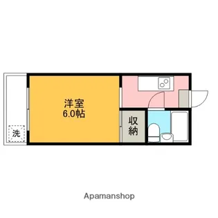 第13安藤マンション【4階】の間取り