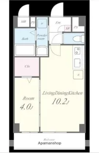 ERIGER T TOMIGAYA【3階】の間取り