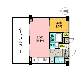 エスティメゾン代沢【3階】の間取り