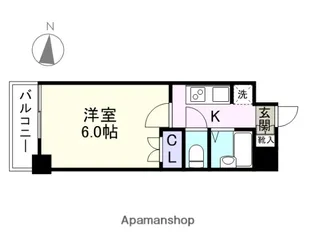 スカイコート笹塚駅前【5階】の間取り
