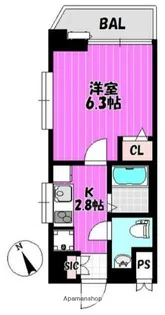 フランボアーズ元代々木町【2階】の間取り